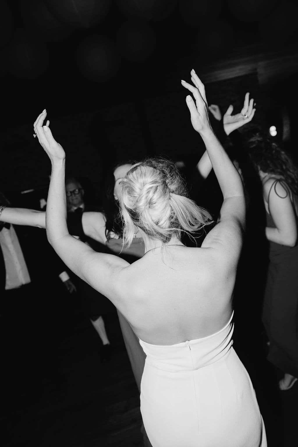 On the dance floor