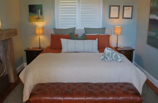 The bunk room at The Homestead, ready for the wedding party