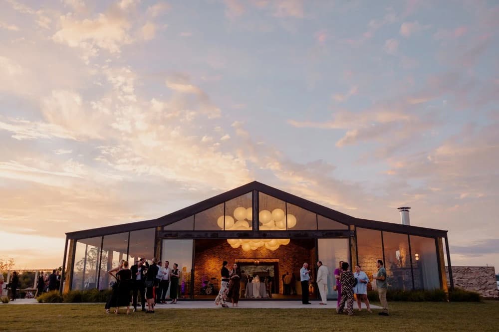 The Pavilion at dusk