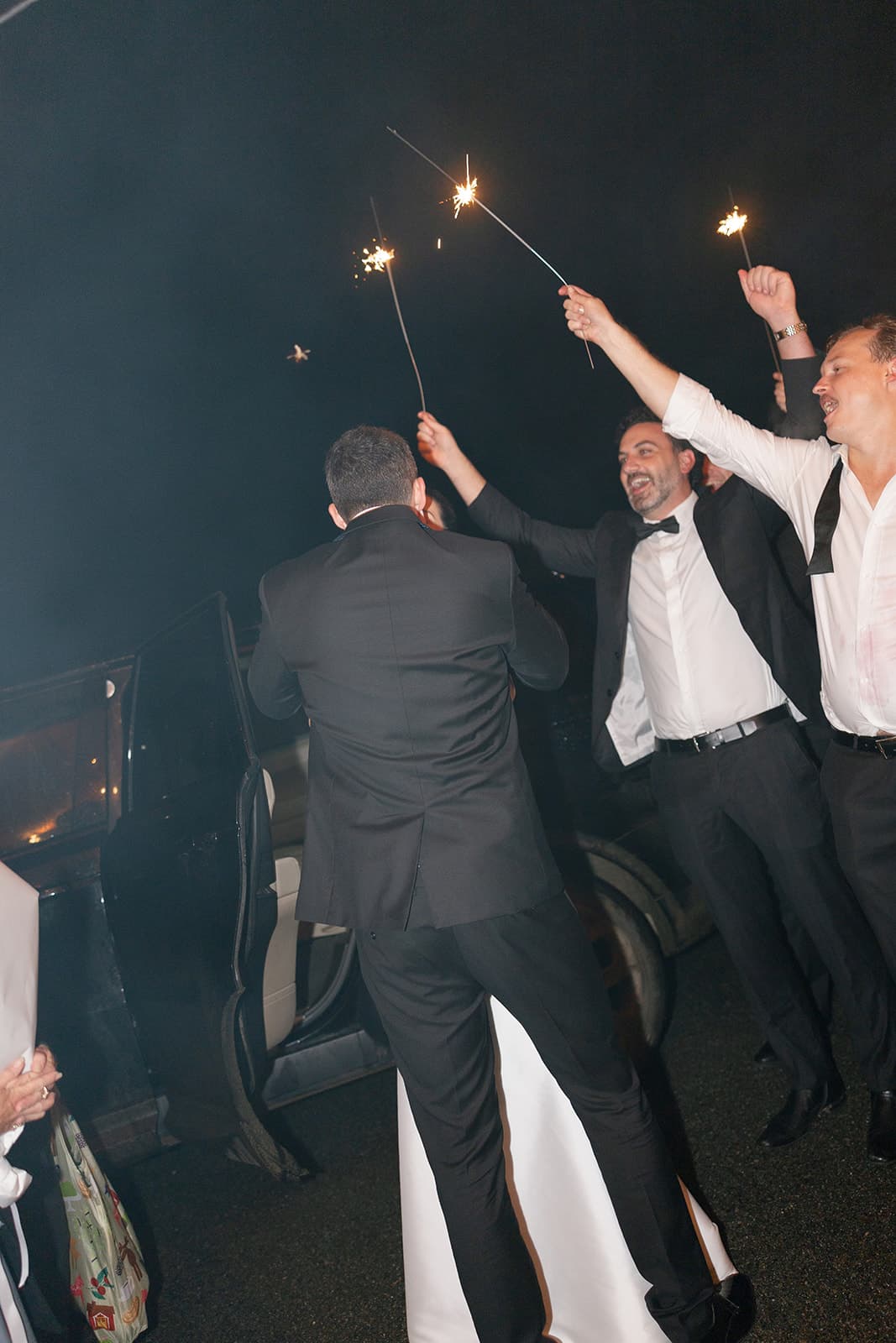 Sparklers, at the end of the night